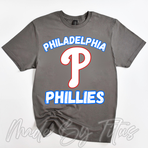 Dark Grey P Phila Phillies Apparel