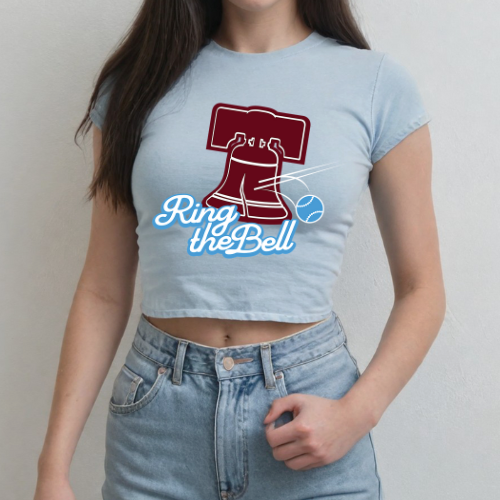Ring The Bell Baseball Cropped Tee