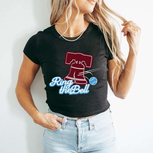 Ring The Bell Baseball Cropped Tee