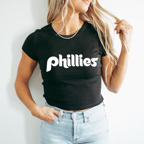 Phillies Baseball Cropped Tee