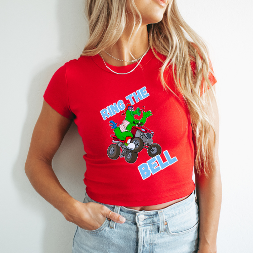 Phanatic Ring The Bell Baseball Cropped Tee