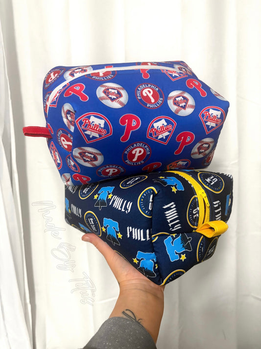 Baseball Makeup Bags - Royal Blue and Navy