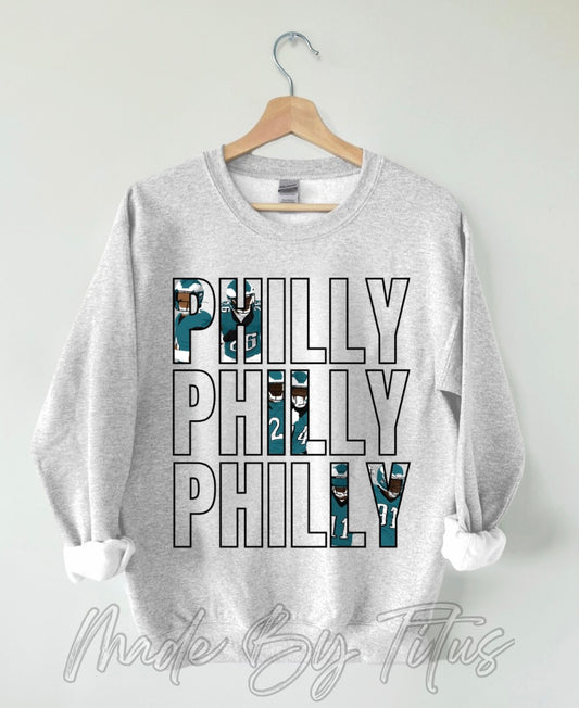 Philly Philly Philly Apparel in Grey