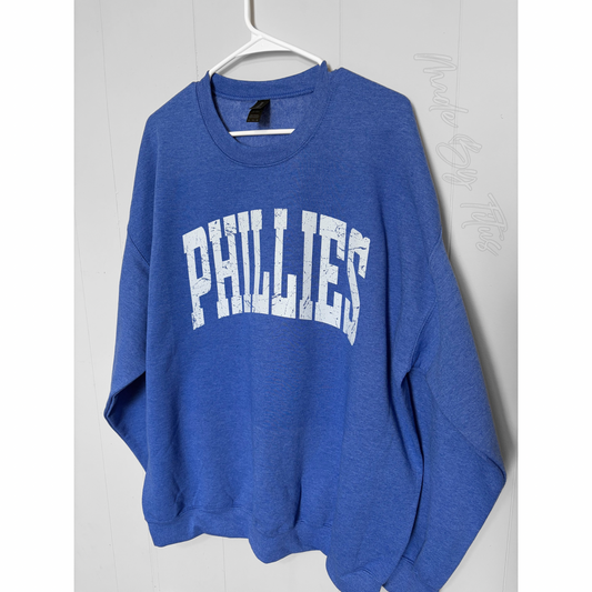 Phillies Distressed Apparel Royal Blue