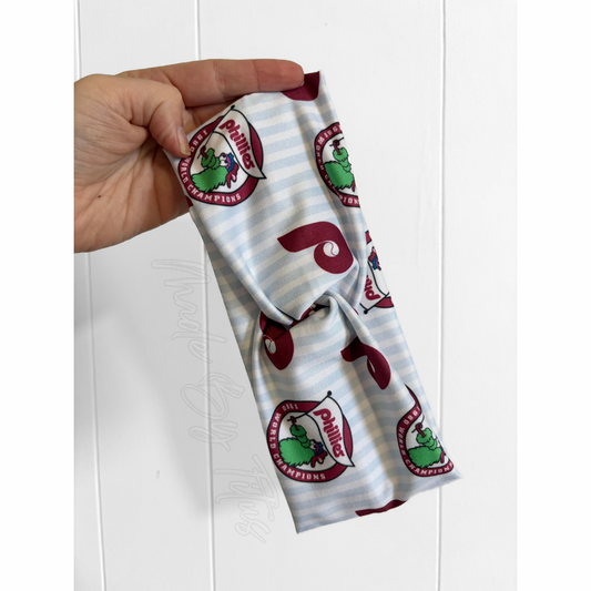 Blue Striped Phanatic Headband