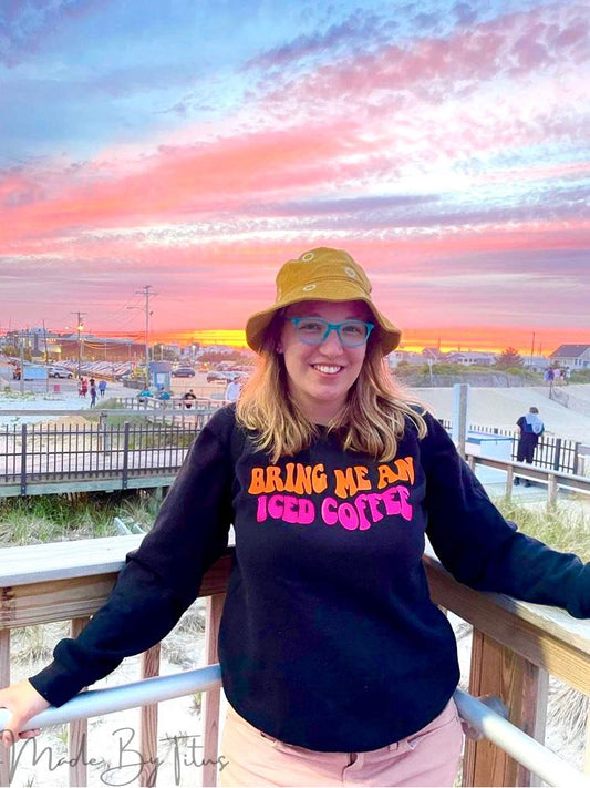 Bring Me An Iced Coffee Pink/Orange Apparel