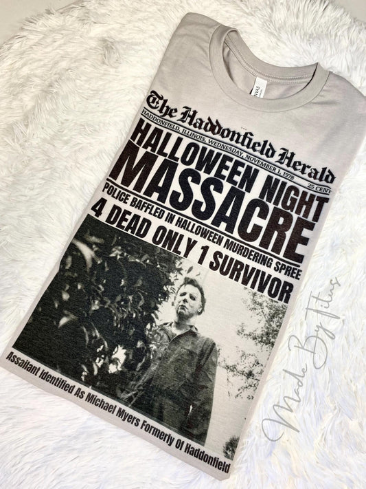 Haddonfield News Graphic Apparel