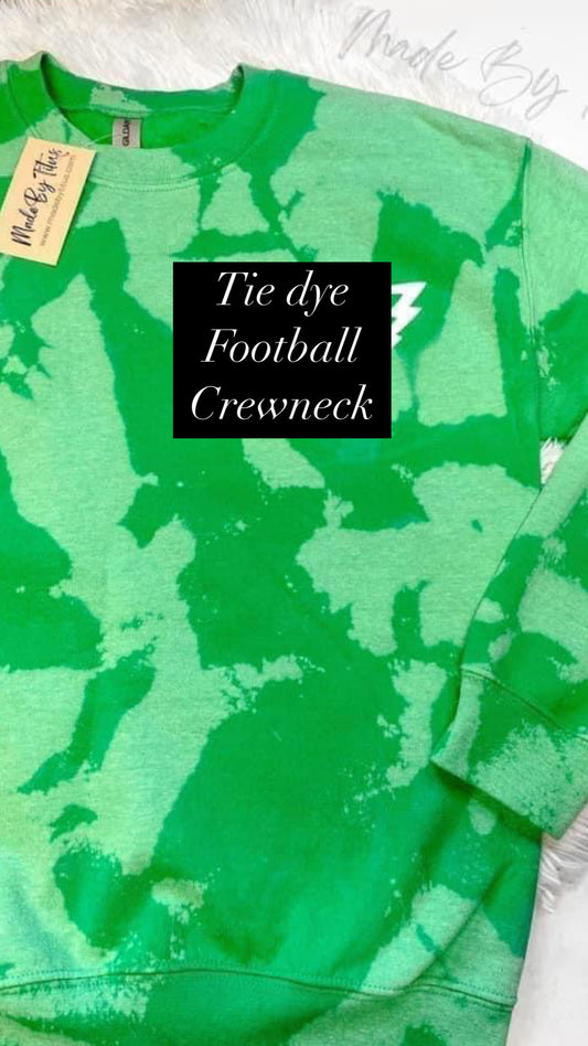 Kelly Green Football Bleached Apparel