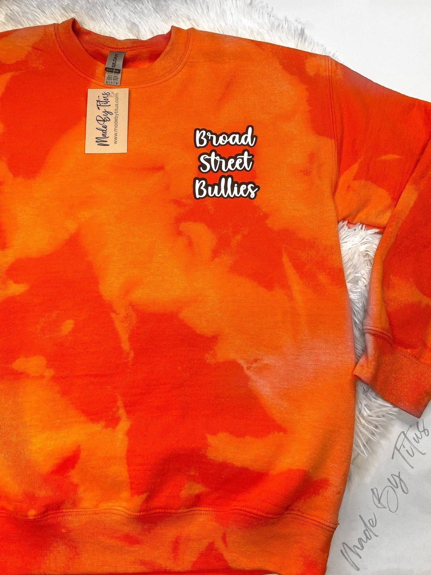 Orange Hockey Bleached Apparel