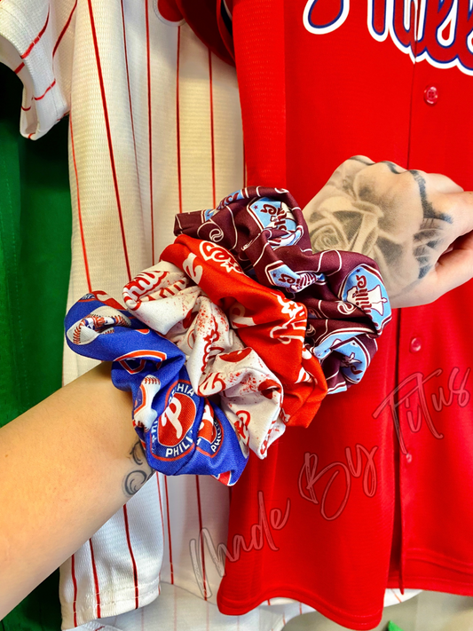 Baseball Scrunchies