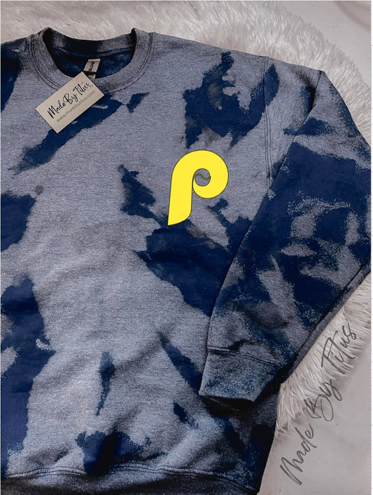 Navy Baseball Bleached Apparel