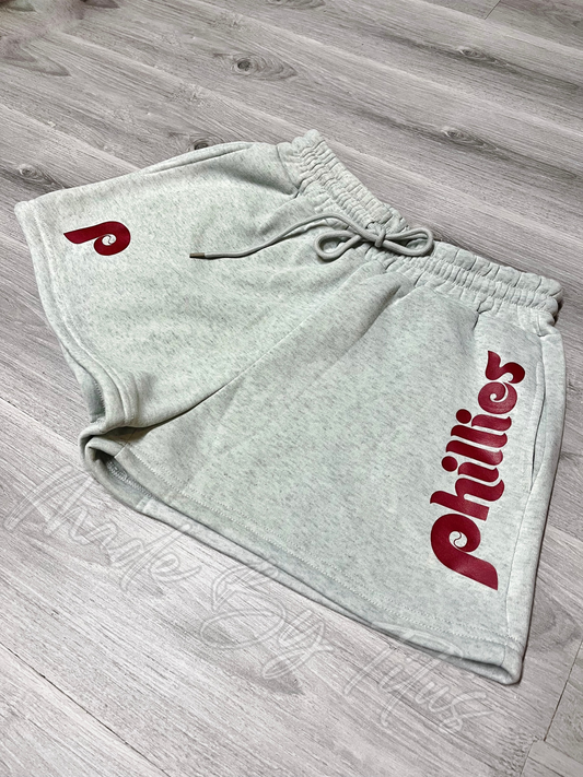 Phillies Shorts Cardinal print
