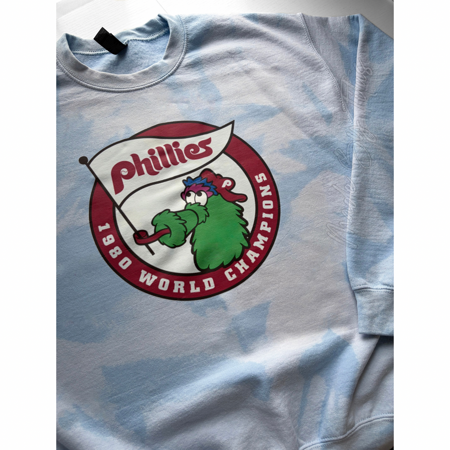 Phanatic Light Blue Baseball Bleached Apparel Full Design