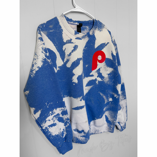 Royal Blue Baseball Tie Dye Apparel