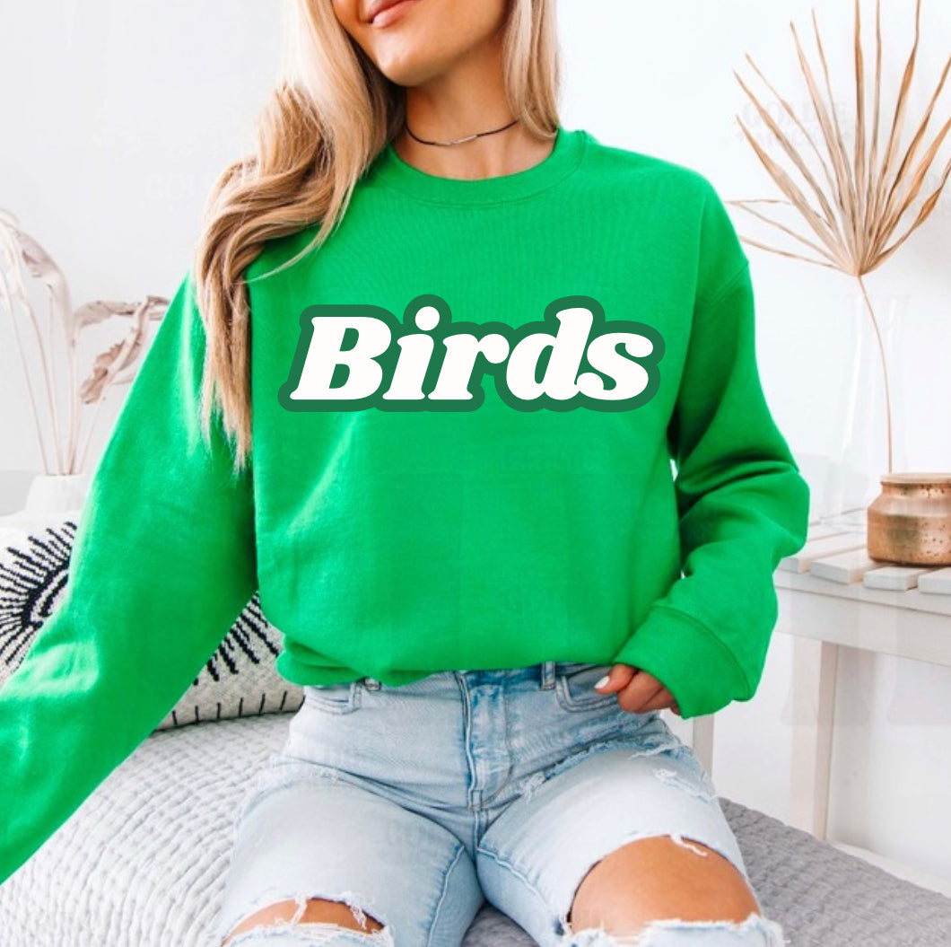 Birds Kelly Green Apparel