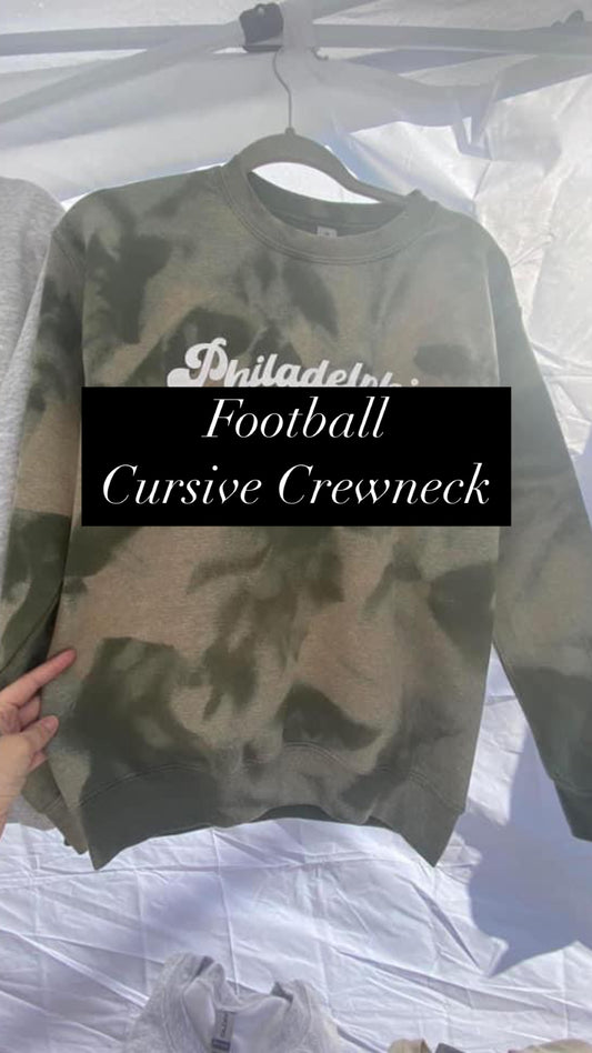 Military Green Football Bleached Apparel