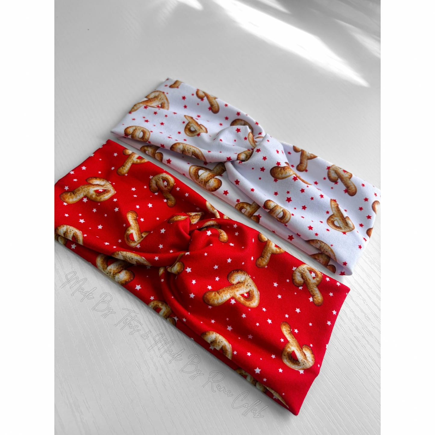 Pretzel P Baseball Headband and Scrunchie