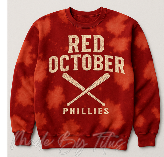 Red October Tie Dye Vintage Apparel