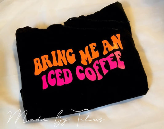 Bring Me An Iced Coffee Pink/Orange Apparel