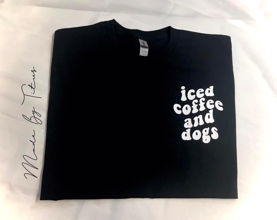 Iced Coffee and Dogs pocket sized Apparel